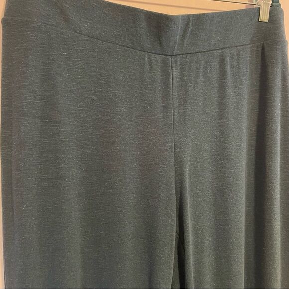 J Jill Linen Blend Pants Woven Knit Lagenlook Pull On Jeans Size Large - Picture 2 of 10